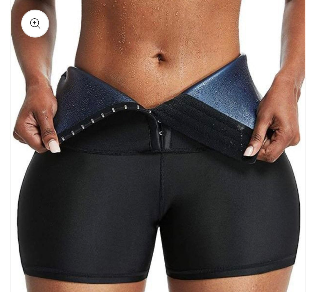 High-Waisted Neoprene Waist Training Shorts for Women